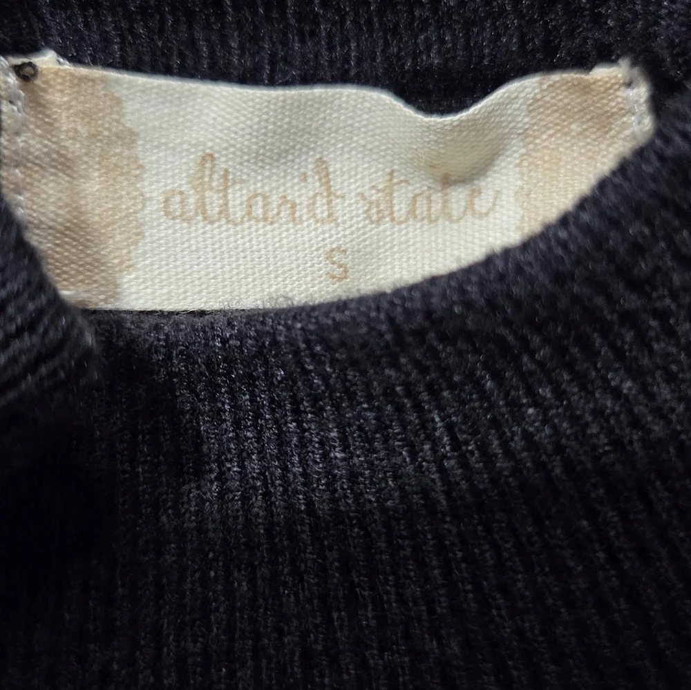 Altar’d State Black Tiered Cut Out SOFT Knit Mini Dress Womens Size Small NWT - Picture 6 of 7